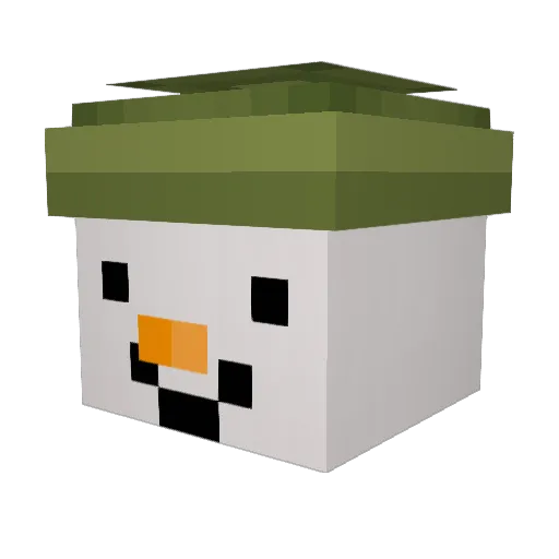 PrincessAnnabel Minecraft avatar head, 3D render