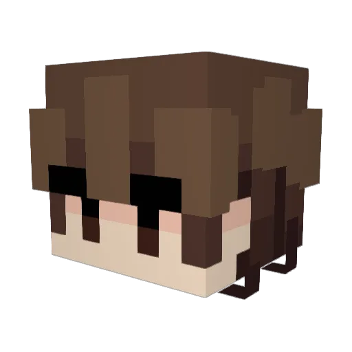PrincessAsh06 Minecraft avatar head, 3D render