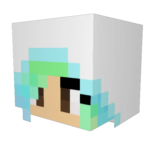 PrincessBey03 Minecraft avatar head, 3D render