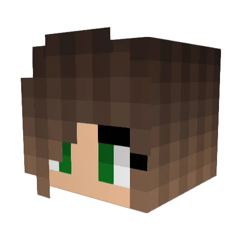 PrincessChels05 Minecraft avatar head, 3D render