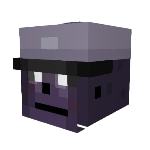 PrincessDelilahB Minecraft avatar head, 3D render