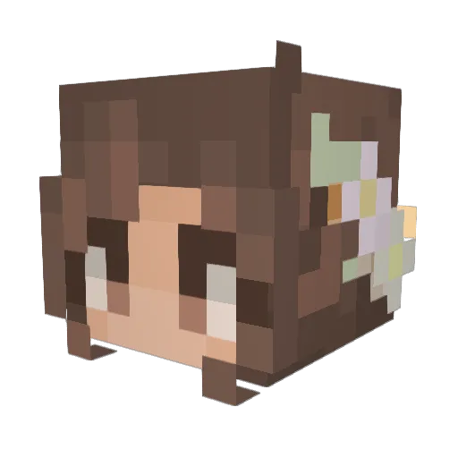 PrincessDiamond_ Minecraft avatar head, 3D render