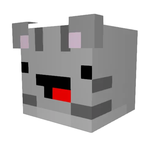 PrincessDinaa Minecraft avatar head, 3D render