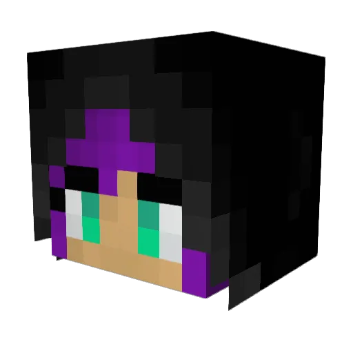 PrincessEri Minecraft avatar head, 3D render