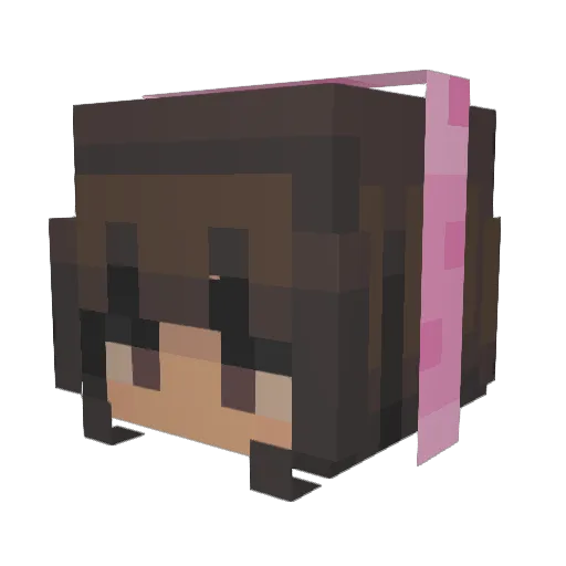 PrincessM_Z Minecraft avatar head, 3D render