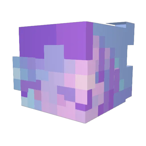 PrincessMayB Minecraft avatar head, 3D render