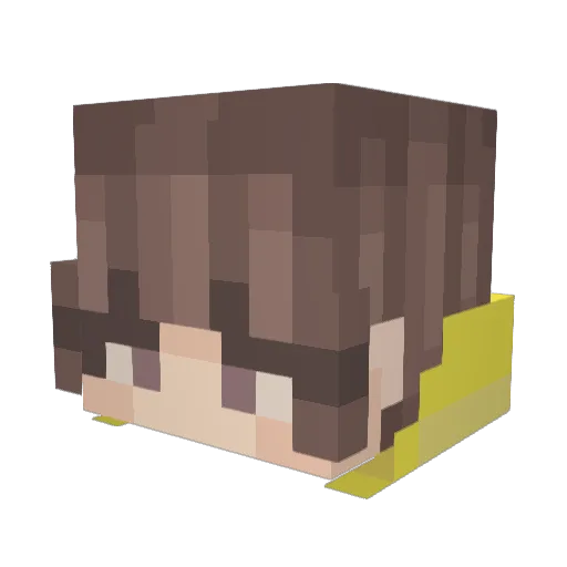 PrincessMia0199 Minecraft avatar head, 3D render