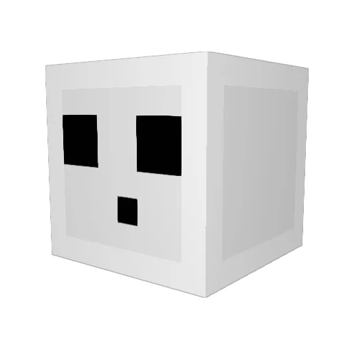 PrincessNote539 Minecraft avatar head, 3D render