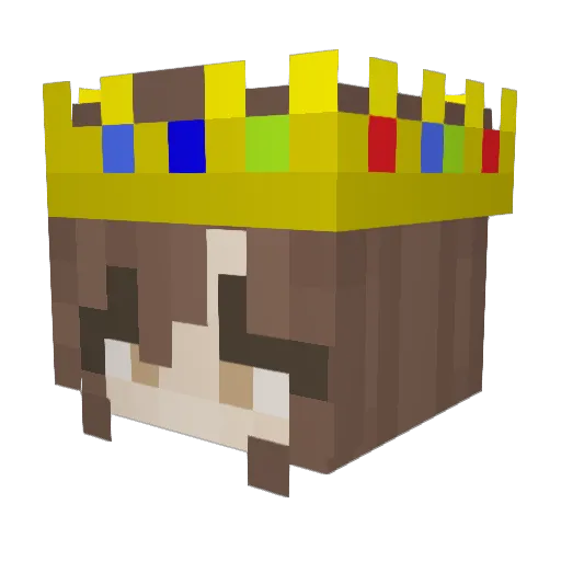PrincessOfKitten Minecraft avatar head, 3D render