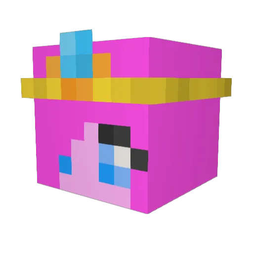 PrincessPaula Minecraft avatar head, 3D render