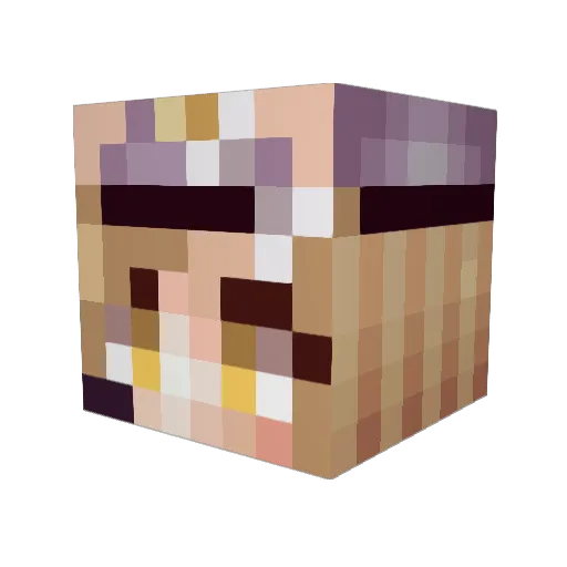 PrincessRei Minecraft avatar head, 3D render