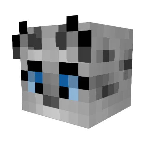 PrincessRen Minecraft avatar head, 3D render