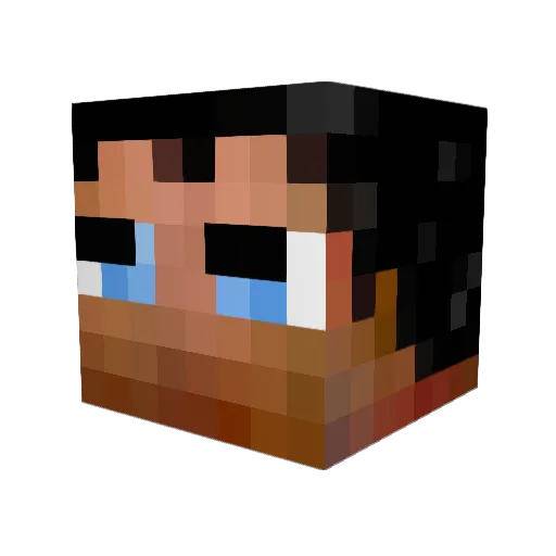 PrincessSTABB1TY Minecraft avatar head, 3D render