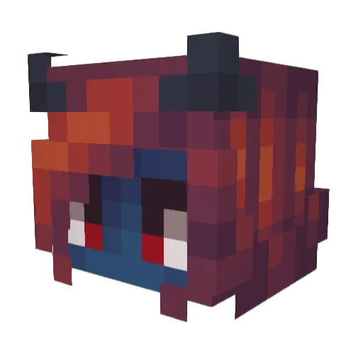 PrincessSlime38 Minecraft avatar head, 3D render
