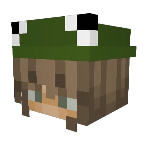 PrincessTati Minecraft avatar head, 3D render
