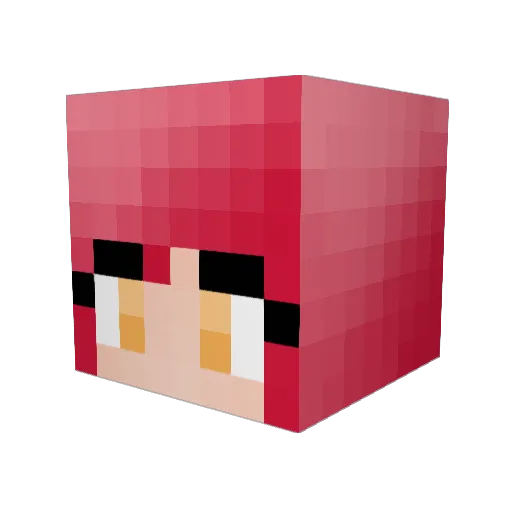 PrincessToast Minecraft avatar head, 3D render