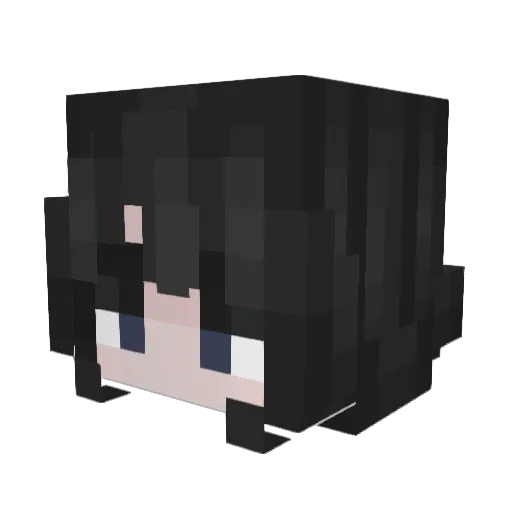 PrincessWitch42 Minecraft avatar head, 3D render