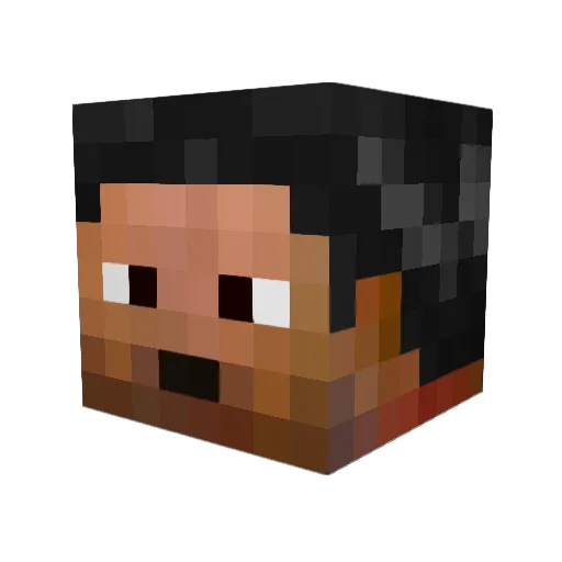 Princess_Abbie_ Minecraft avatar head, 3D render