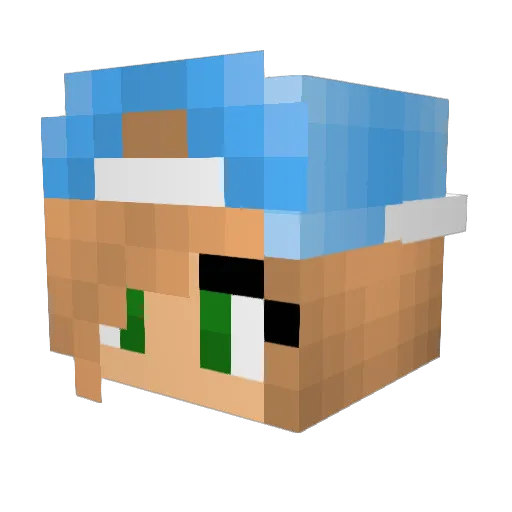 Princess_Ca Minecraft avatar head, 3D render