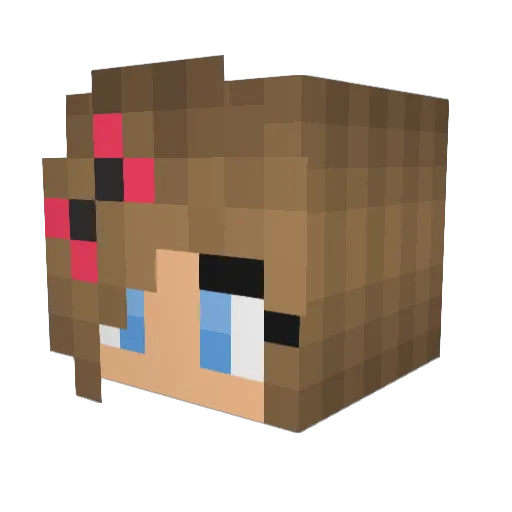 Princess_Evy2006 Minecraft avatar head, 3D render