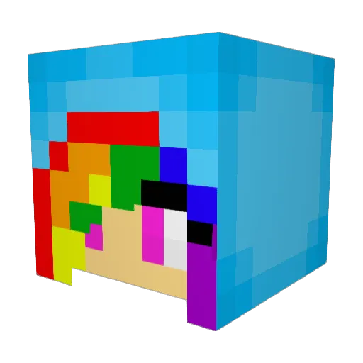 Princess_Iza Minecraft avatar head, 3D render