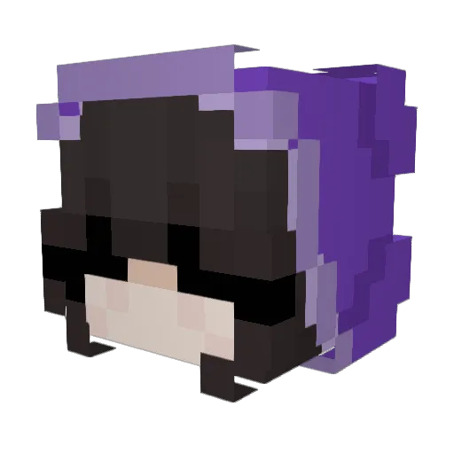 Princess_Jadey Minecraft avatar head, 3D render
