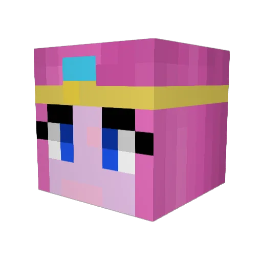 Princess_Jasmin Minecraft avatar head, 3D render