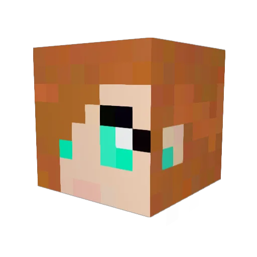 Princess_JoJo Minecraft avatar head, 3D render