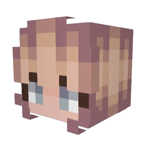 Princess_Laura19 Minecraft avatar head, 3D render