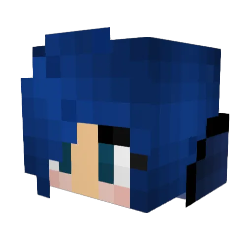 Princess_Luna12 Minecraft avatar head, 3D render