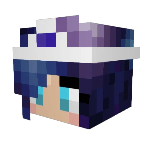 Princess_Sofferz Minecraft avatar head, 3D render