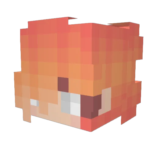 Princess_Xadie Minecraft avatar head, 3D render