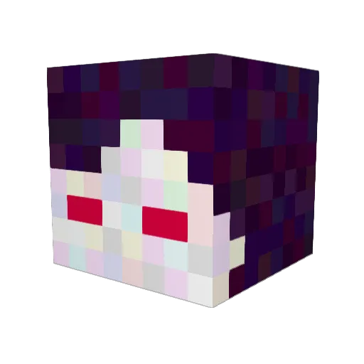 Princessbian Minecraft avatar head, 3D render