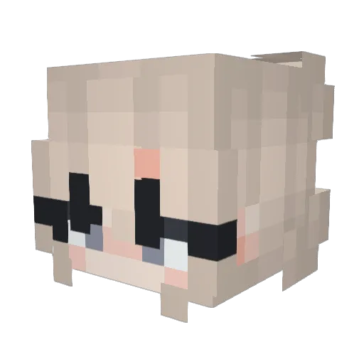 Princesse_Allura Minecraft avatar head, 3D render