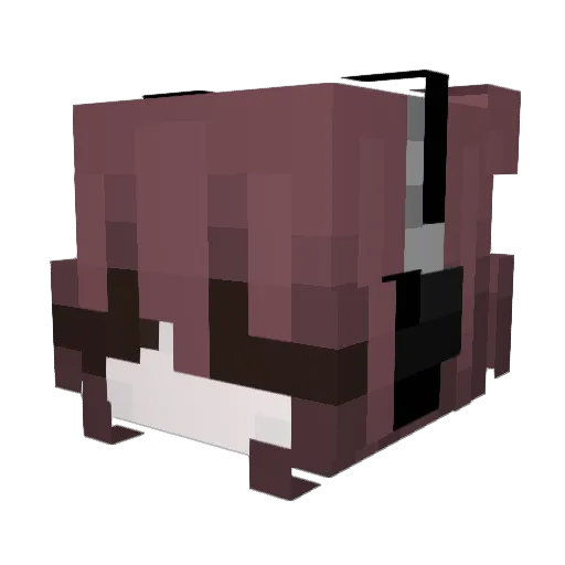 Princesska_ Minecraft avatar head, 3D render