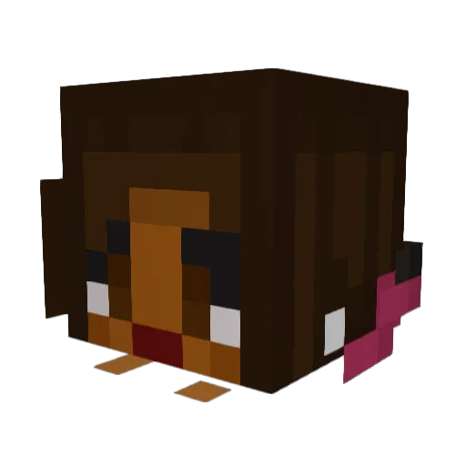 Princesskati10 Minecraft avatar head, 3D render
