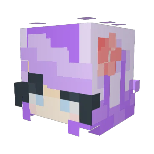 Princesslily23 Minecraft avatar head, 3D render
