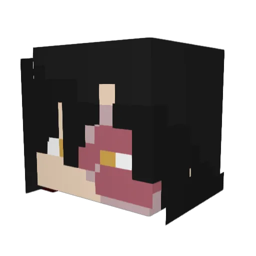 PrincetonRCAC86 Minecraft avatar head, 3D render