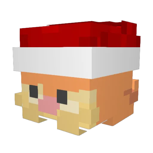 PrinceyPoo Minecraft avatar head, 3D render