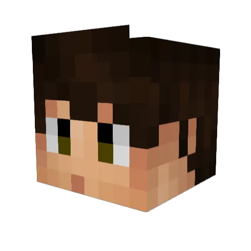 PrincioZ Minecraft avatar head, 3D render