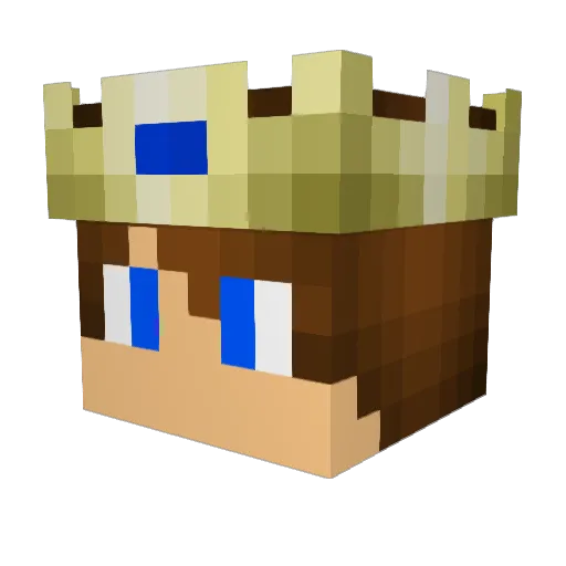 PrincipeGiallo Minecraft avatar head, 3D render
