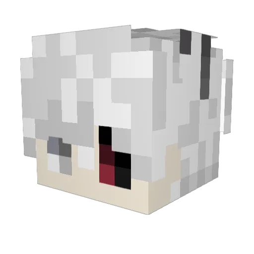 PrincipeRe Minecraft avatar head, 3D render