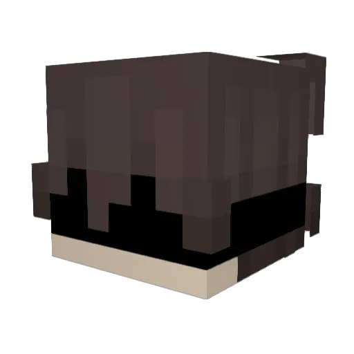 Principiando Minecraft avatar head, 3D render