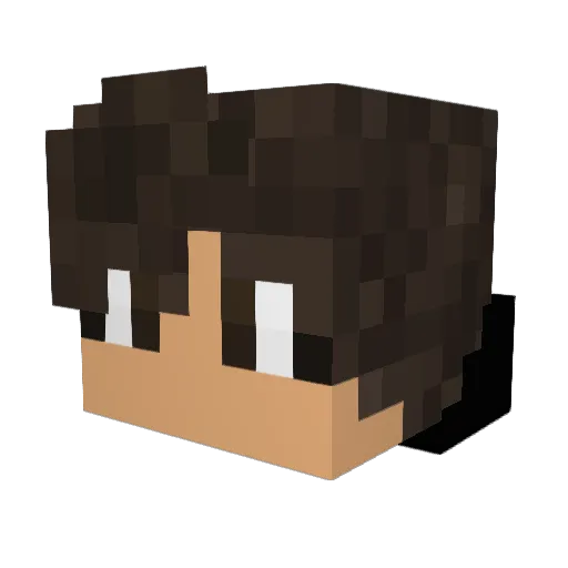 Princips Minecraft avatar head, 3D render