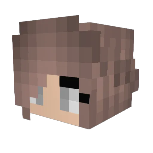 PrinessAylin Minecraft avatar head, 3D render