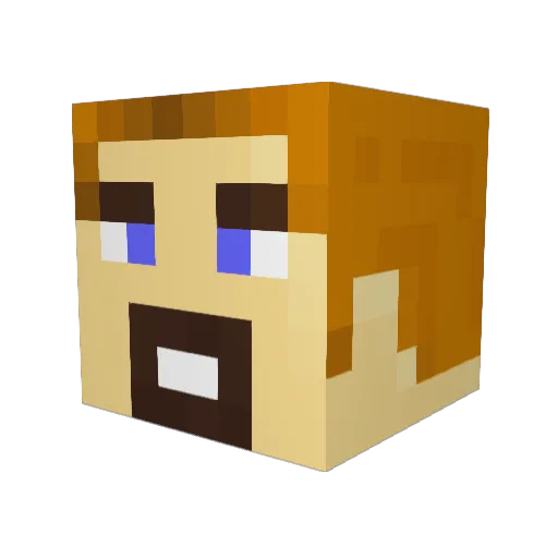 Pringals13 Minecraft avatar head, 3D render
