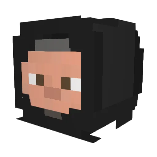 Pringles217 Minecraft avatar head, 3D render