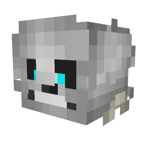 Pringles999 Minecraft avatar head, 3D render