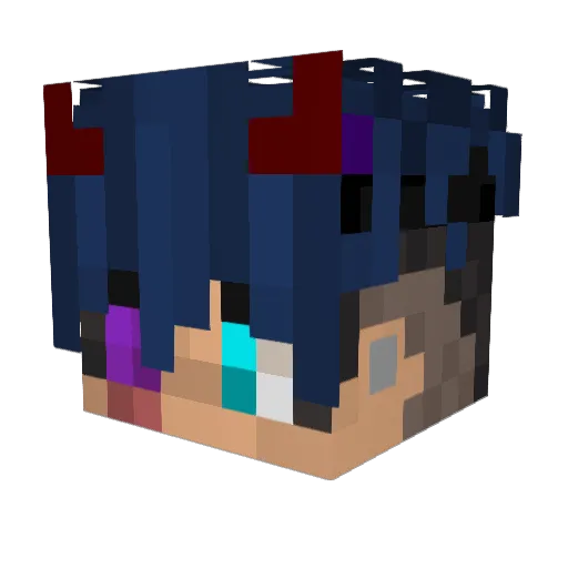 PringlesTM Minecraft avatar head, 3D render