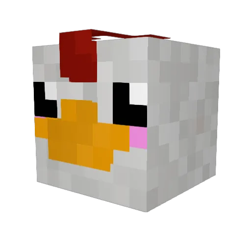 PrinsSly Minecraft avatar head, 3D render